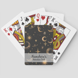 Creëer je eigen manen en planeten Hemellichamen Pokerkaarten