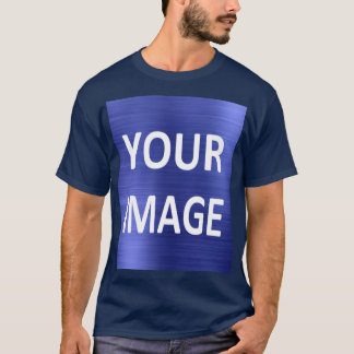 Creëer je eigen mannen marineblauw T-Shirt