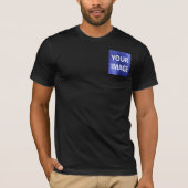 Creëer je eigen mannen zwart t-shirt (Voorkant)