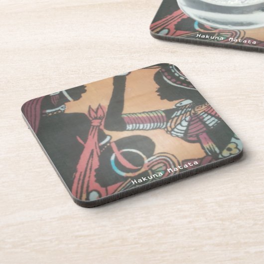 Creëer je eigen MASAI Hakuna Matata Drankjes Onderzetter (Linkerzijde)