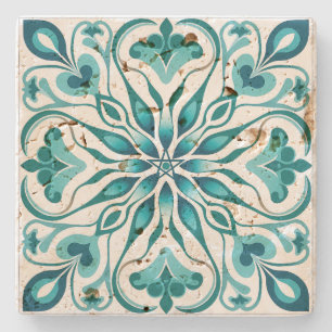 Creëer Je Eigen Mediterrane Mystieke Groen Stenen Onderzetter