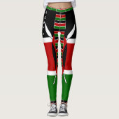 Creëer je eigen merk maakt het Keniaanse sporttrai Leggings (Voorkant)