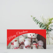 Creëer je eigen Merry Christmas fotokaart Feestdagenkaart (Staand voorkant)