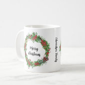 Creëer je eigen Merry-kerstfamiliefoto Koffiemok (Voorkant links)