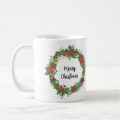 Creëer je eigen Merry-kerstfamiliefoto Koffiemok (Links)