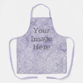 Creëer Je eigen metaal Paars Faux Glitter Marble Schort (Voorkant)