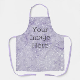 Creëer Je eigen metaal Paars Faux Glitter Marble Schort