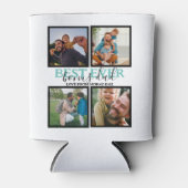 Creëer je eigen Modern Bonus Pap 4 Foto Collag Blikjeskoeler (Voorkant)