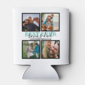 Creëer je eigen Modern Bonus Pap 4 Foto Collag Blikjeskoeler (Achterkant)