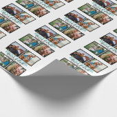 Creëer je eigen Modern Bonus Pap 4 Foto Collage Cadeaupapier (Hoek)