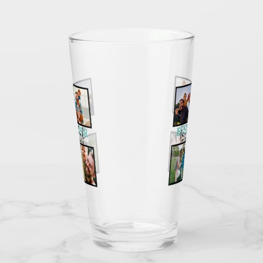 Creëer je eigen Modern Bonus Pap 4 Foto Collage Glas (Rechts)