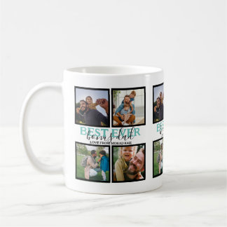 Creëer je eigen Modern Bonus Pap 4 Foto Collage Koffiemok