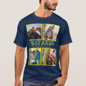 Creëer je eigen Modern Bonus Pap 4 Foto Collage T-shirt (Voorkant)