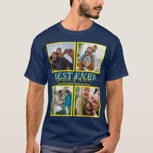Creëer je eigen Modern Bonus Pap 4 Foto Collage T-shirt
