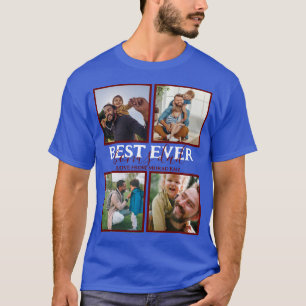 Creëer je eigen Modern Bonus Pap 4 Foto Collage T-shirt