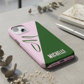 Creëer Je Eigen Moderne Bosgroen & Zachte Roze Case-Mate iPhone Case