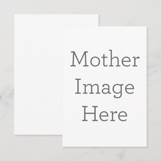 8.9 x 12.7 cm Enkele bedankkaart (Voorkant / Achterkant)