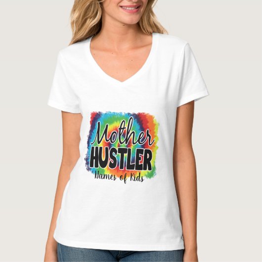 Creëer Je eigen Moeder Hustler T-shirt (Voorkant)