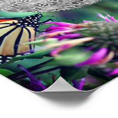 Creëer Je eigen monarchvlinder op Flower Lijst Poster (Hoek)