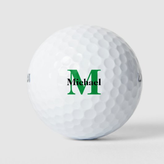 Creëer Je eigen monogram Golf Balls Golfballen (Voorkant)