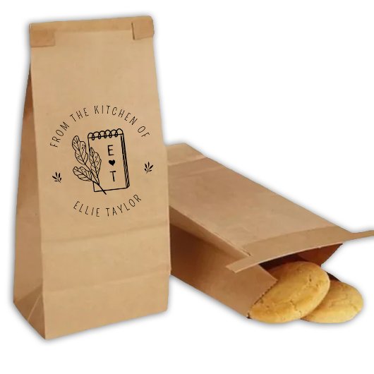 Creëer je eigen monogram uit de keuken van rubberstempel