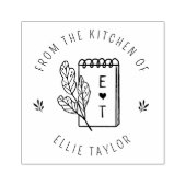 Creëer je eigen monogram uit de keuken van rubberstempel (Afrduk)