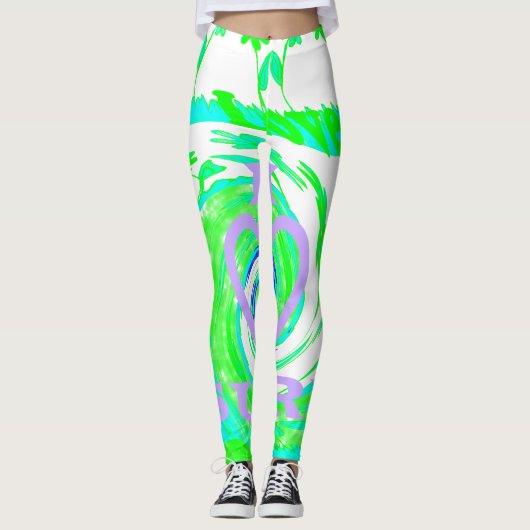 Creëer je eigen mooie bloem van surf leggings (Voorkant)