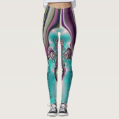 Creëer je eigen mooie bruiloft Blauwgroen Leggings (Voorkant)