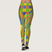 Creëer je eigen mooie Egyptische multi-kleurendesi Leggings (Achterkant)