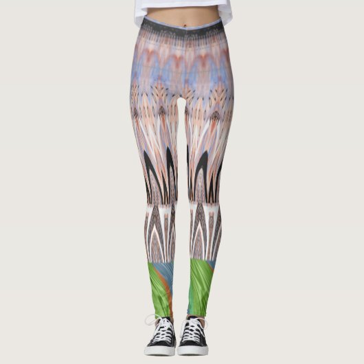 Creëer je eigen mooie florale patroon Kleding Leggings (Voorkant)