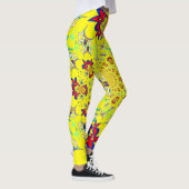 Creëer je eigen mooie florale patroon Kleding Leggings (Rechts)