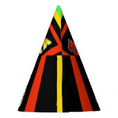 Creëer je eigen mooie, kleurrijke kerstkerst feesthoedjes (Achterkant)