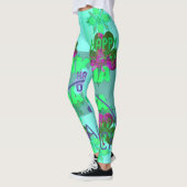Creëer je eigen Mooie Saint Patrick Tekstflora Leggings (Links)