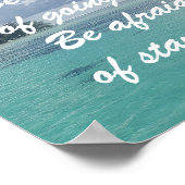 Creëer je eigen Motiverende Inspirerende Oceaan Poster (Hoek)