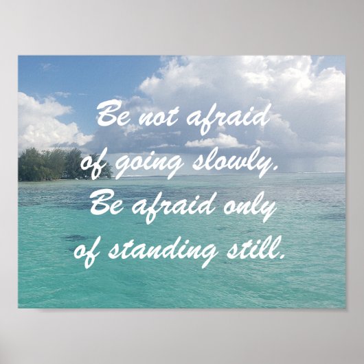 Creëer je eigen Motiverende Inspirerende Oceaan Poster (Voorkant)