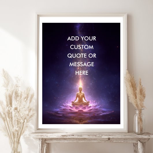 Creëer Je Eigen Motiverende Spreuk – Kosmische Boe Poster