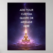 Creëer Je Eigen Motiverende Spreuk – Kosmische Boe Poster (Voorkant)