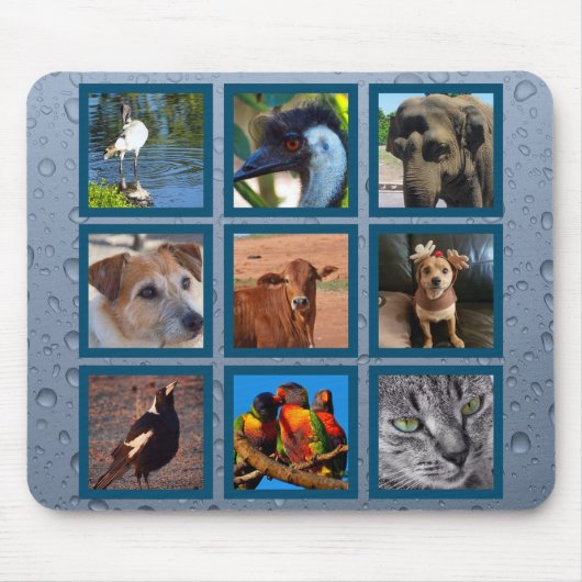 Creëer je eigen mousepad - blauw muismat (Voorkant)
