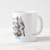 Creëer je eigen muzikale symfonie grote koffiekop (Voorkant rechts)