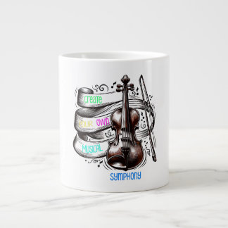 Creëer je eigen muzikale symfonie grote koffiekop