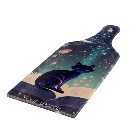 Creëer Je eigen mystieke Black Cat Magic Snijplank (Hoek)