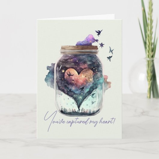 Creëer Je Eigen Mystieke Hart Liefde Feestdagen Kaart (Voorkant)