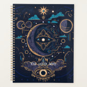 Creëer Je eigen mystieke hemelse maan Planner (Voorkant)