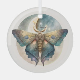 Creëer Je eigen mystieke maanmot Glas Ornament