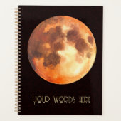 Creëer Je eigen mystieke Oranje maan Planner (Voorkant)