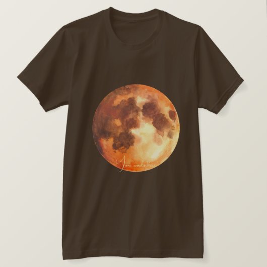 Creëer Je eigen mystieke Oranje maan T-shirt (Design voorkant)