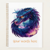 Creëer Je eigen mystieke Paarse draak Planner (Voorkant)