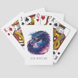Creëer Je eigen mystieke Paarse draak Pokerkaarten