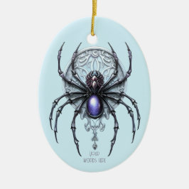 Creëer Je eigen mystieke Paarse spin Keramisch Ornament