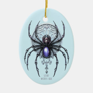 Creëer Je eigen mystieke Paarse spin Keramisch Ornament